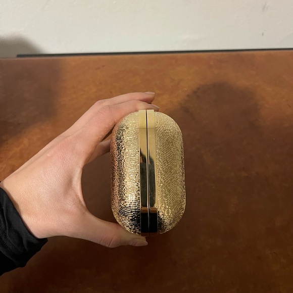 Jimmy Choo Gold Clutch Bag CLOUD Beautiful!! - Picture 3 of 6